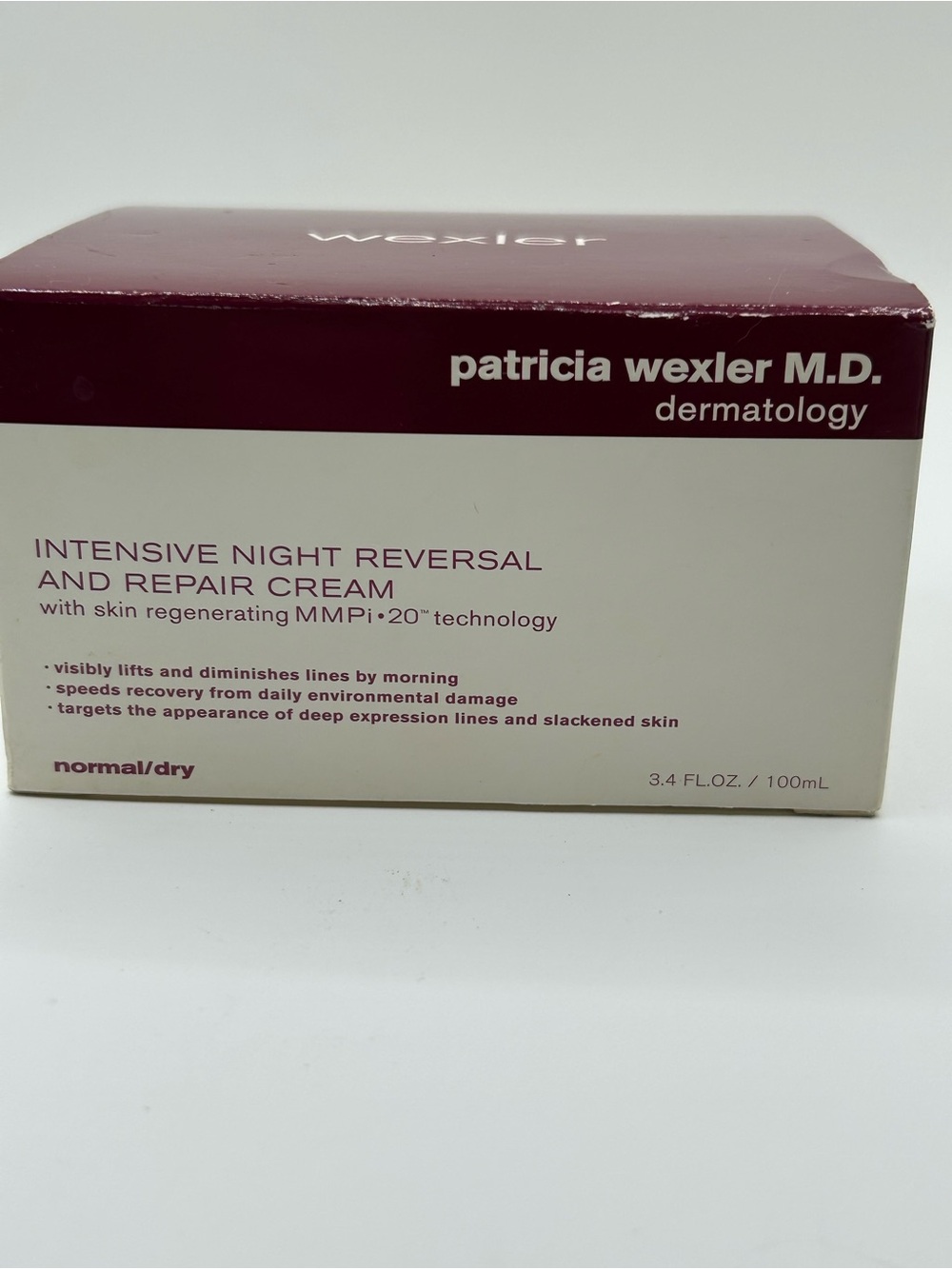 Patricia Wexler Intensive Night
Reversal And Repair Cream 3.4oz
NIB RARE Last 1